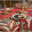 Tablecloth - Pangolin Park - Royal Red - Large - Cotton-1892689830
