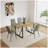 55" Dining Table modern rustic Industrial Rectangular MDF Wood Colour For 4-6 Person-1618845860