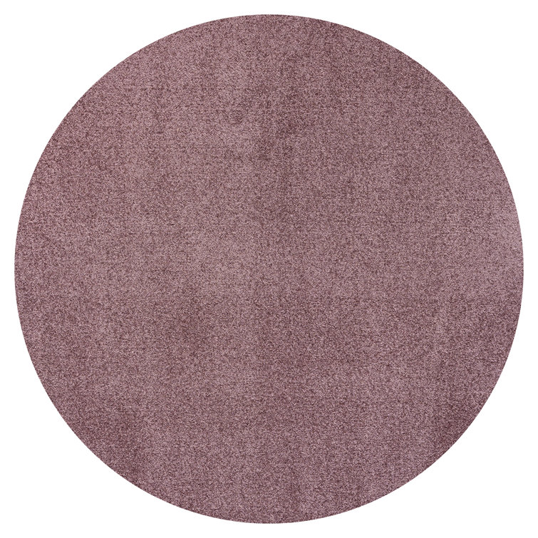 Haze Solid Low-Pile Light Purple Rug