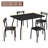Cascade 4 - Person Four Leg Dining Set