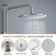 Steampunk Pressure Balanced Complete Shower System with Clawfoot Control Handle and Rough-in Valve