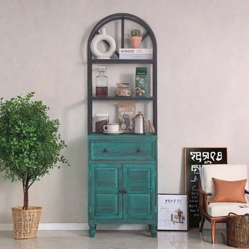 Creative Multi-Tier Organizer Bookcase, Vintage green
