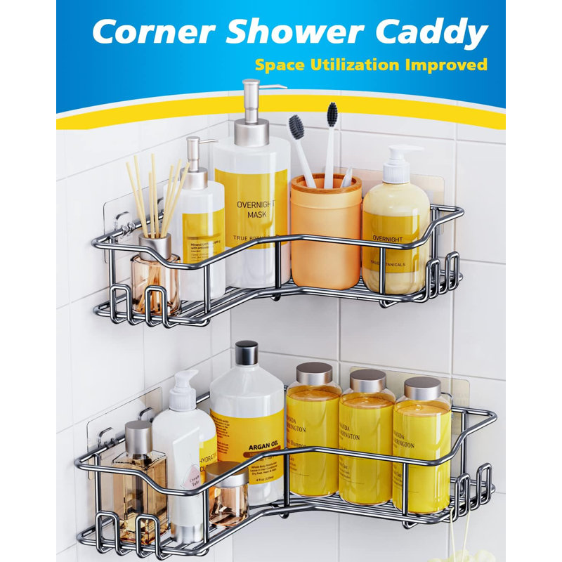 Panier de douche mural en acier inoxydable Nabbs