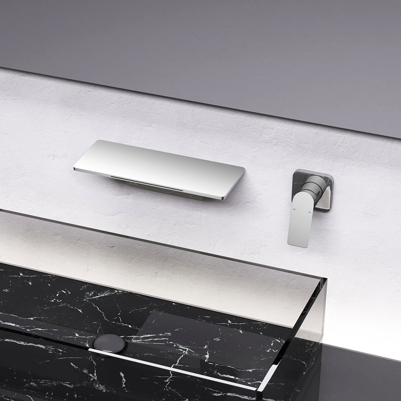 Waterfall Bathroom Sink Faucet, Chrome