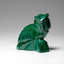 Genuine Polished Malachite Owl Carving (212.2 Grams)