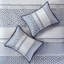 Ensemble d'édredon 7 pièces jacquard bleu marine