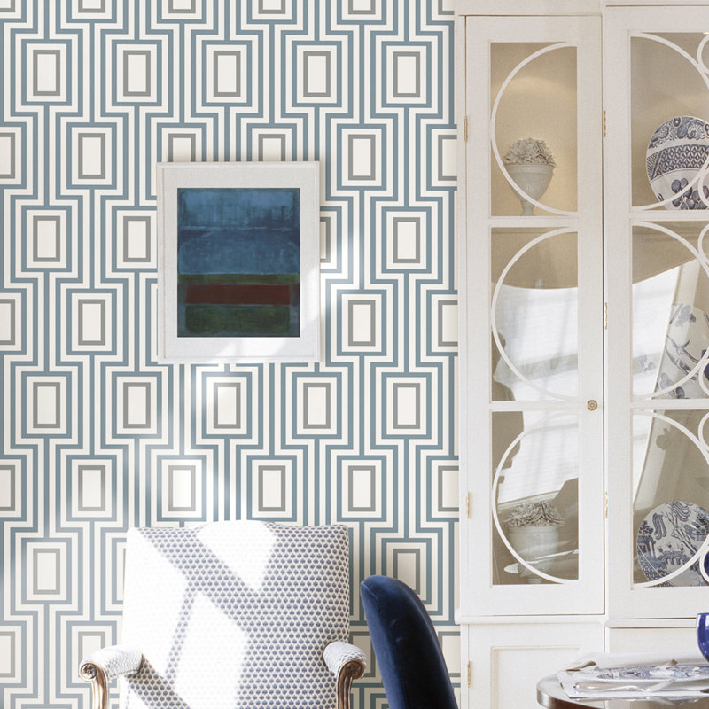 Rouleau de papier peint l 33 pi x p 20,5 po metromod, Denim