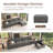 Anureet L shaped Modular Sectional Sofa Gray Sofa with Chaise-81152521