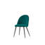 Chaise d'appoint rembourrée capitonnée en bois manufacturé-1313168008
