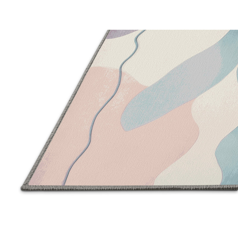 Rose Quartz Ripple Rug, Rectangle 2' x 3'