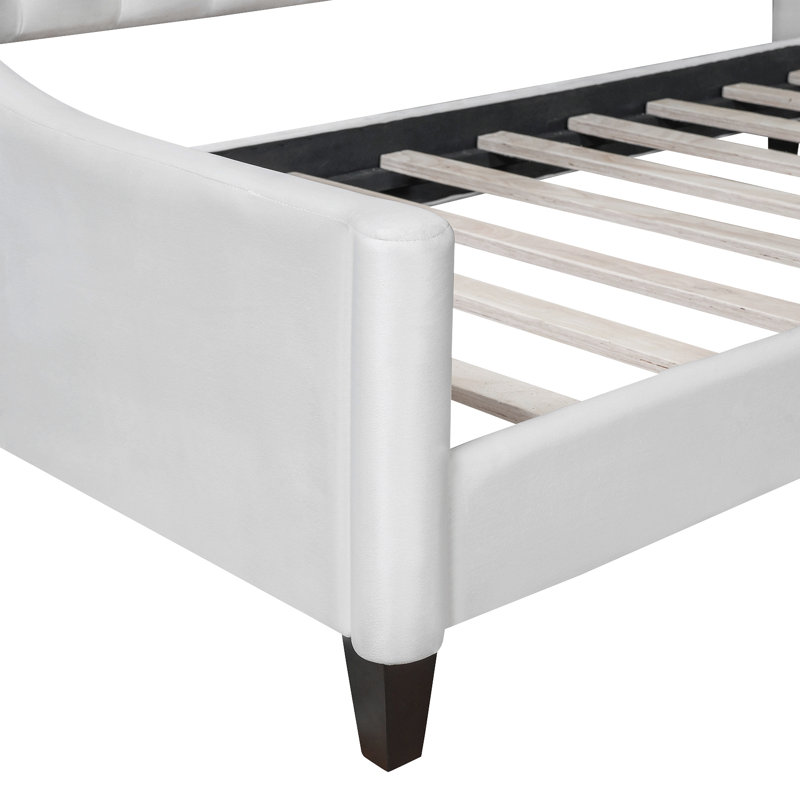 Modern Luxury Tufted Button Daybed, Twin, Beige