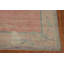 Tapis turc art déco à teinture végétale rose 8 x 10