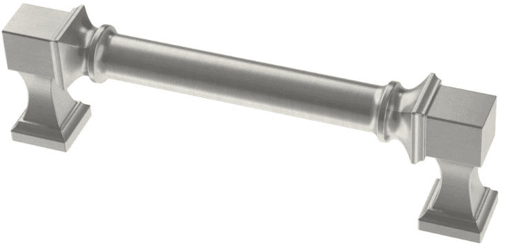 Poignée royale 3-3 / 4 po Regal, Nickel satiné, 1 paquet