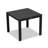 Bisharah Square Metal Outdoor Dining Table With Umbrella Hole , 35.5'' in. W 35.5'' in. D-868263924