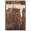 Style Mid-Century brun foncé, formes abstraites neutres, grand cadre rustique, décor minimaliste M24-101791549-101791545