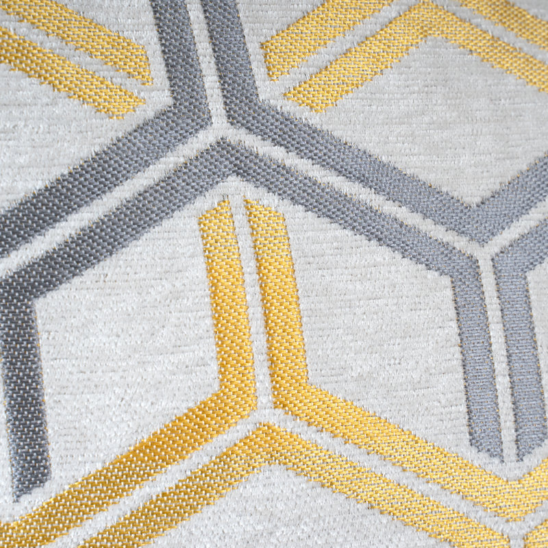 Geometric Feather Throw Pillow