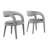Pinnacle Performance Velvet Dining Chair Set Of Two In Brown-91110992