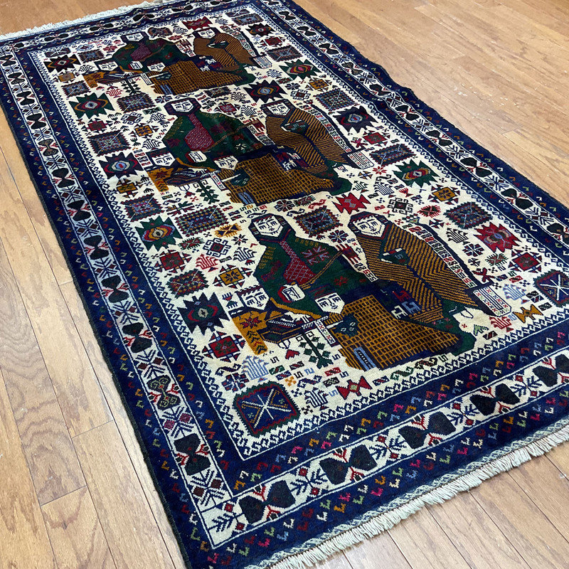 Tapis en laine noué à la main Bungalow Bungalow