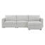 Canapé modulaire de rangement en L à 3 sièges 118,11 po Hymes avec coussin détachable, canapé modulaire avec repose-pieds-132785873