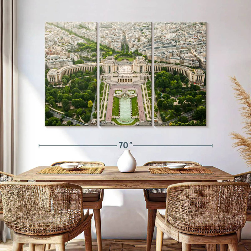 Sireci au-dessus de Paris, H 32 po x l 50 po