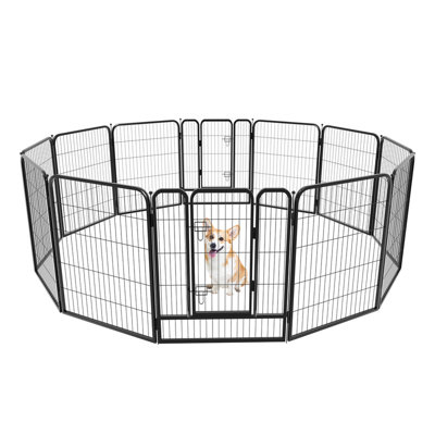 Clôture pliable portative pour chenil pour animaux
