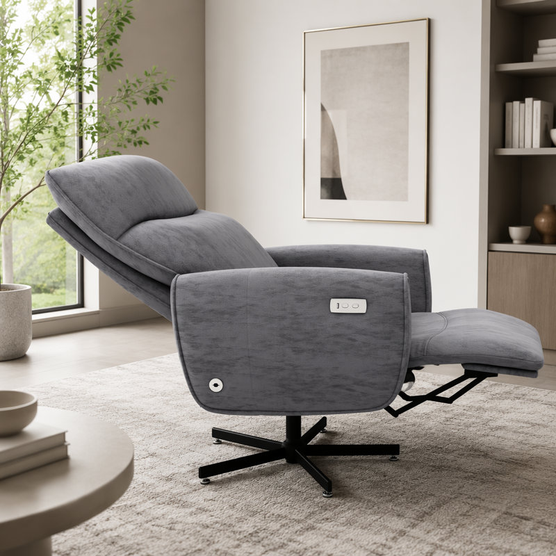 Fauteuil inclinable électrique pivotant, Gris