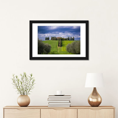 « the way home, tuscany, italie », reproduction de photo sur toile