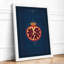 Pomegranate in Gold Botanical - Framed Print-1026972046-1026972085