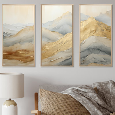 Alpine Mountain Harmony - Landscape Mountains Wall Decor Set