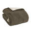 Édredon simple en chenille de tricot gaufré brun, rembourrage, 2 taies décoratives assorties, revers, lavable à la machine, ensemble de literie café, 100% réversible-120649297