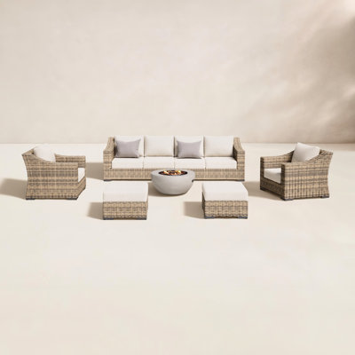 Eloisa 7 Piece Sofa Seating Group with Cushions