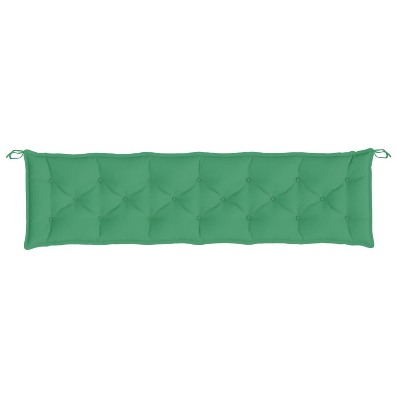 Coussin d'extérieur Claire pour banc, tissu capitonné, L 78,7 po x P 19,7 po, Vert