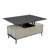 5 Pieces Lift Top Coffee Table Set With Storage Convertible Dining Table With Ottomans