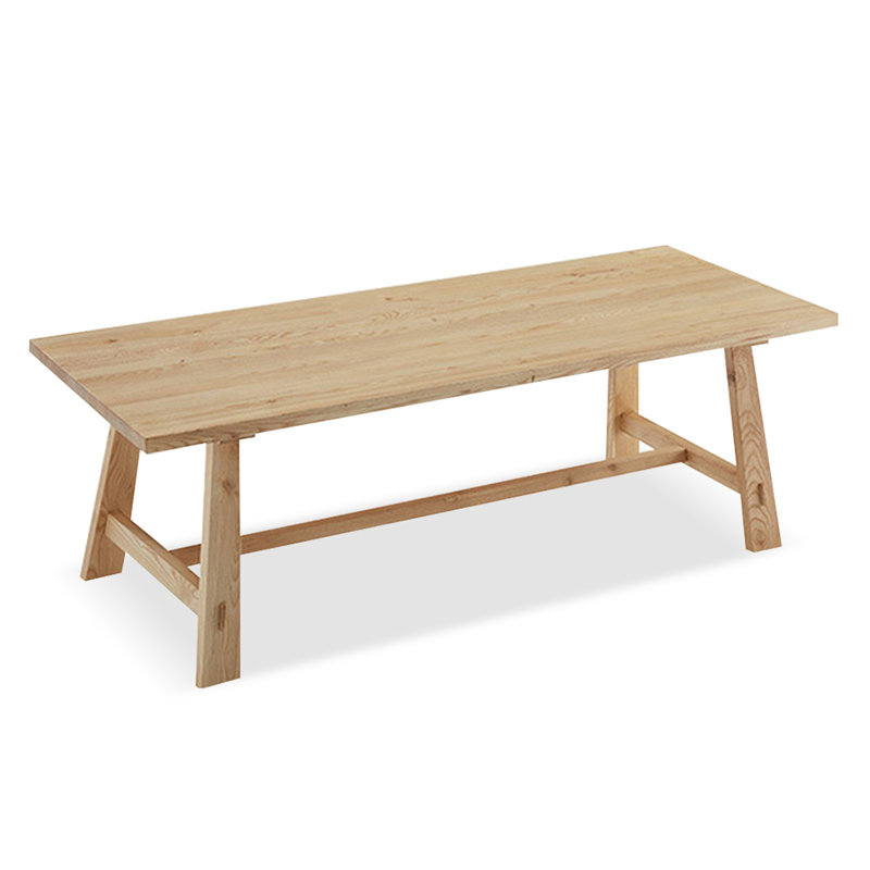 Table de salle à manger Burlywood, H 29,53 po x L 78,74 po x l 31,5 po