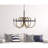 Rowland 6-Light Metal and Burlap Roped Chandelier