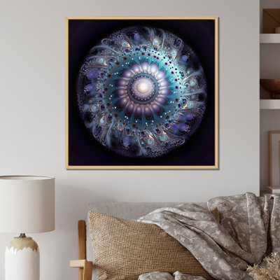 " Celestial Mandala In Mysterious Purple And Blue "