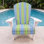 Coussin de chaise Adirondack  - Tissu d'extérieur de qualité supérieure, résistant à la décoloration et aux rayons UV