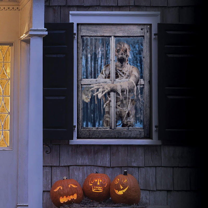 Rideau d'Halloween effrayant