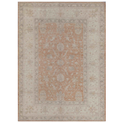 Vegetable Dye One-of-a-Kind 5'5" x7'5" Rectangle Wool Area Rug in Ivory