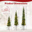 Ensemble de 3 arbres de Noël artificiels illuminés 3 4 5 pi The Holiday Aisle®