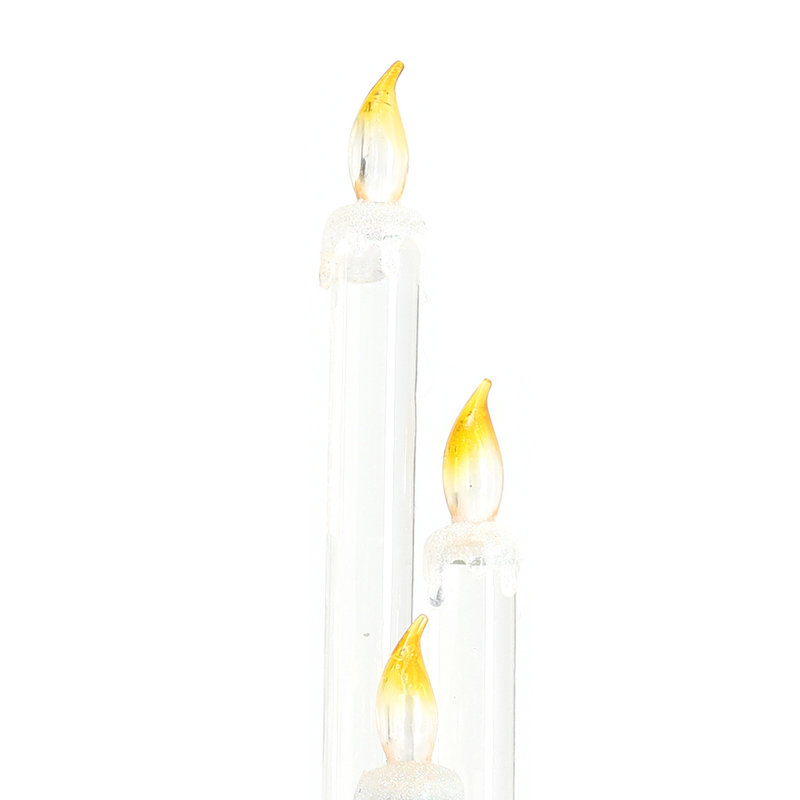 Unscented Taper Candle with Plastic Holder