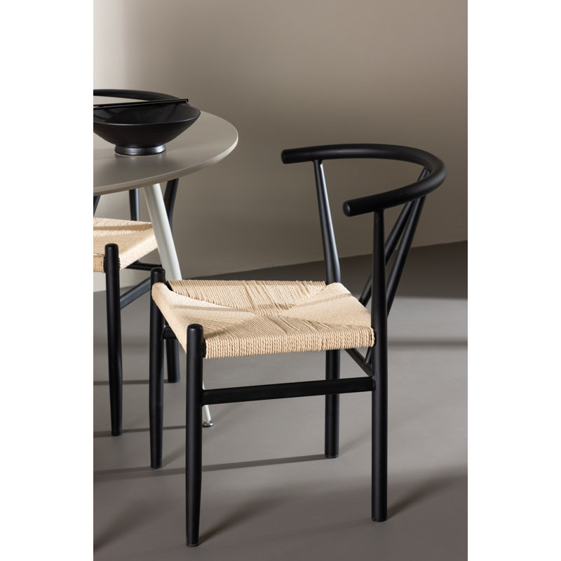 Blount 4 - Person Dining Set, Black, Black