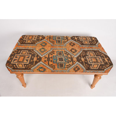 Cotton Upholstered Bench
