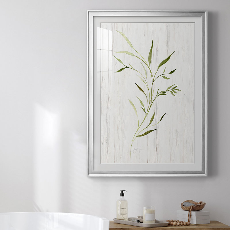 «Windblown Leaves II», reproduction encadrée de qualité supérieure - prête à être accrochée, H 30,5 po x l 22,5 po x P 1 po