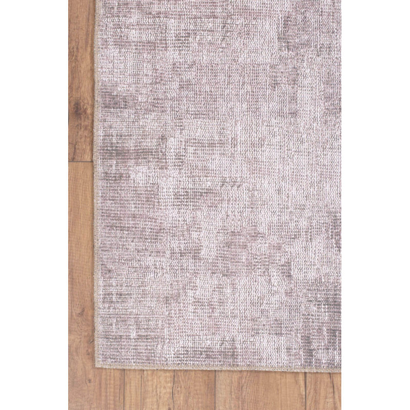 Tapis rayé en vison, Rectangle 3 pi 10 po x 5 pi 3 po