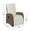 Fauteuils inclinables en osier de rotin pour l'intérieur et l'extérieur avec tables d'appoint rabattables-906040769-906040770