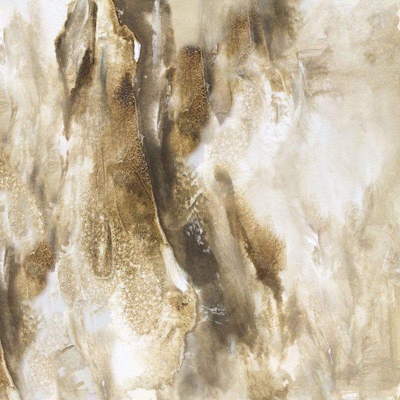 «Drifting Sands III» par Scherrer Finch - peinture sur toile tendue, H 20 po x l 20 po