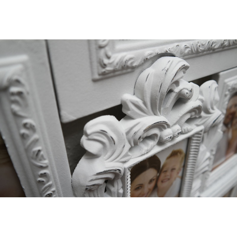 Clouser Wood Embossed Picture Frame, White
