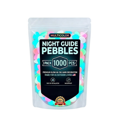 Luminous stone 2026 Colorful -in-the-Dark Garden Stones Night Guide Luminous Pebbles   In The Dark Stepping Rocks Outdoor Landscaping Decor Glowing St