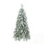 Arbre de Noël enneigé épinette avec lumières DEL chaudes